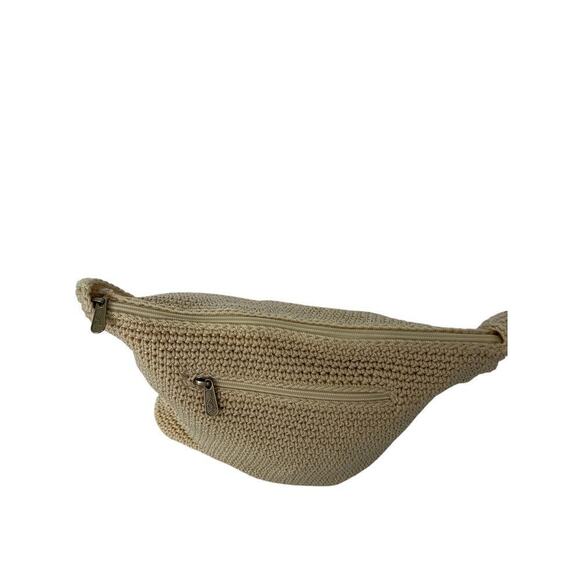 The Sak Cute natural nylon crochet shoulder bay with zipper closure M size. - Picture 4 of 16